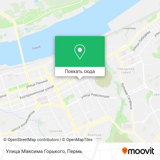 Карта Улица Максима Горького