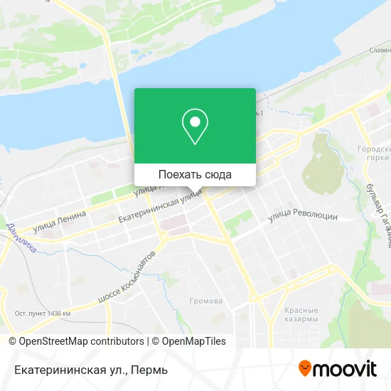 Карта Екатерининская ул.