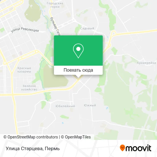 Карта Улица Старцева