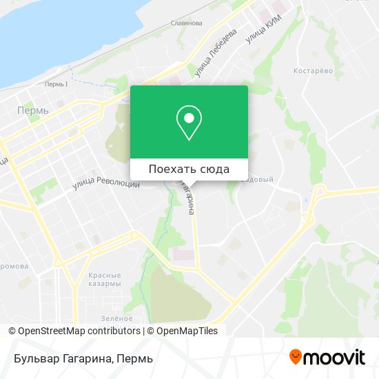 Карта Бульвар Гагарина