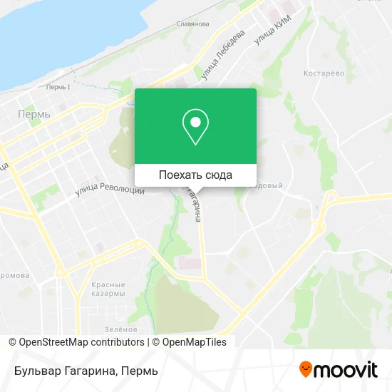 Карта Бульвар Гагарина
