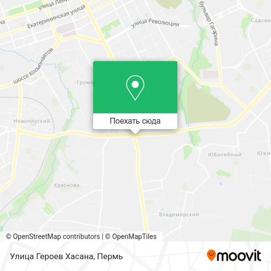 Карта Улица Героев Хасана