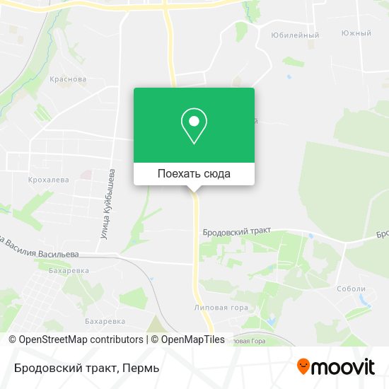 Карта Бродовский тракт