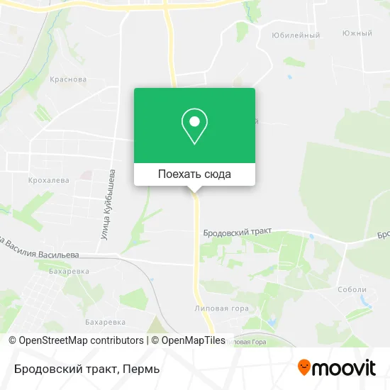 Карта Бродовский тракт