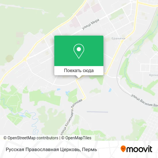 Карта Русская Православная Церковь