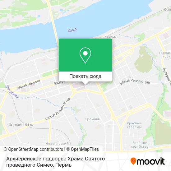 Карта Архиерейское подворье Храма Святого праведного Симео