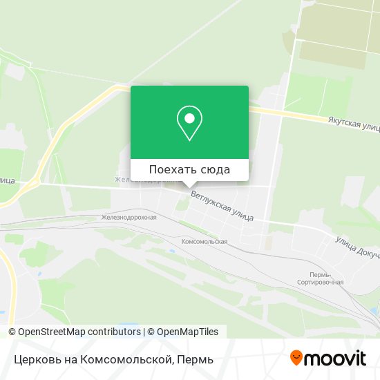 Карта Церковь на Комсомольской