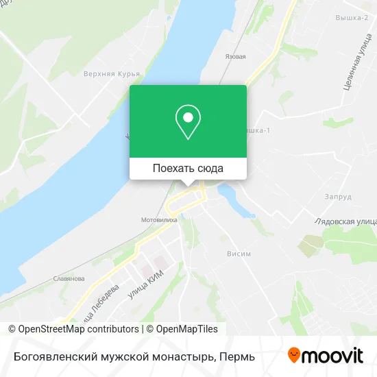 Карта Богоявленский мужской монастырь
