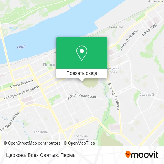Карта Церковь Всех Святых