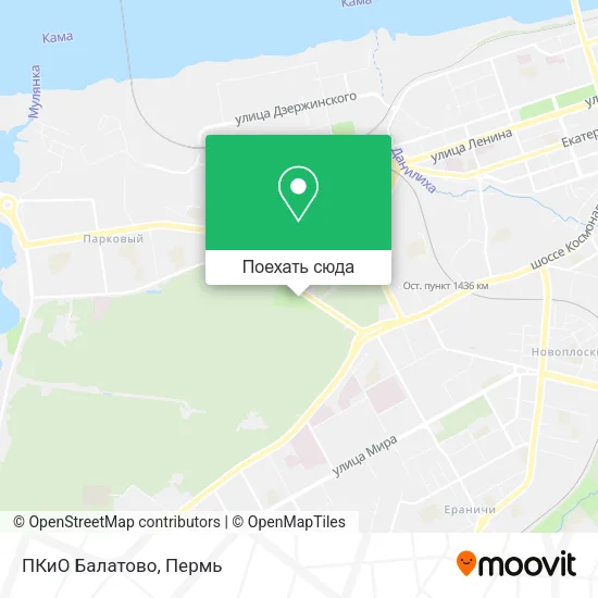 Карта ПКиО Балатово