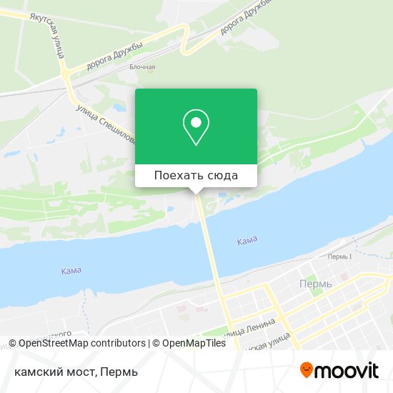 Карта камский мост