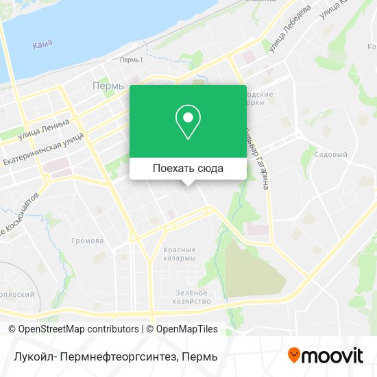 Карта Лукойл- Пермнефтеоргсинтез