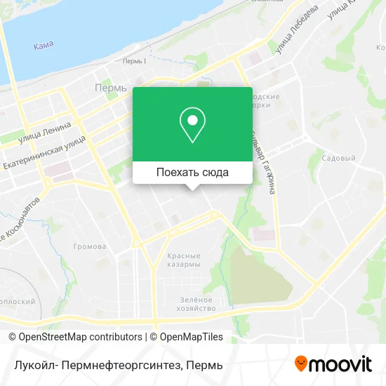 Карта Лукойл- Пермнефтеоргсинтез