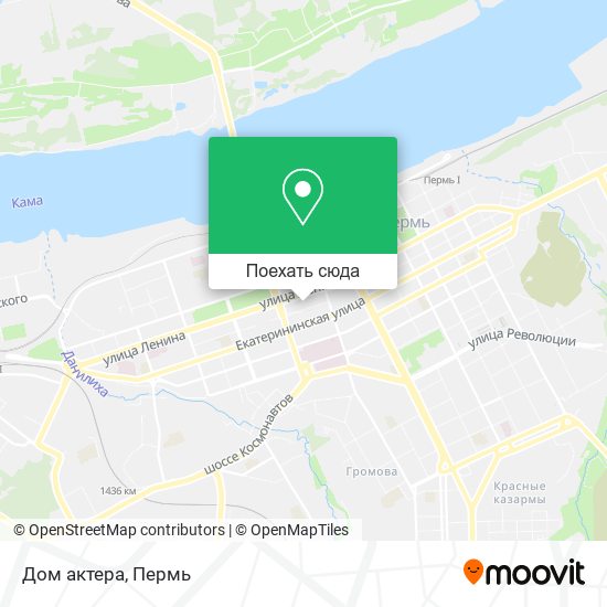 Карта Дом актера