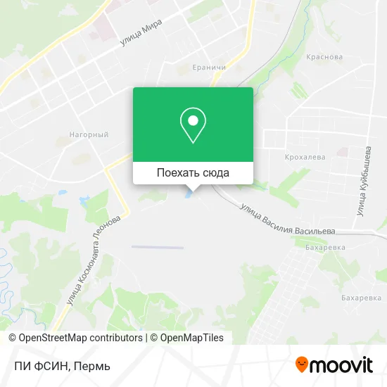 Карта ПИ ФСИН
