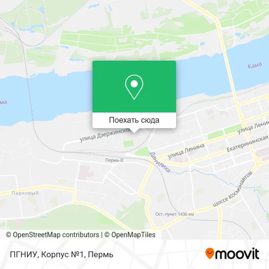 Карта ПГНИУ, Корпус №1