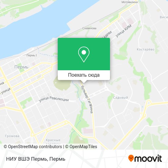 Карта НИУ ВШЭ Пермь