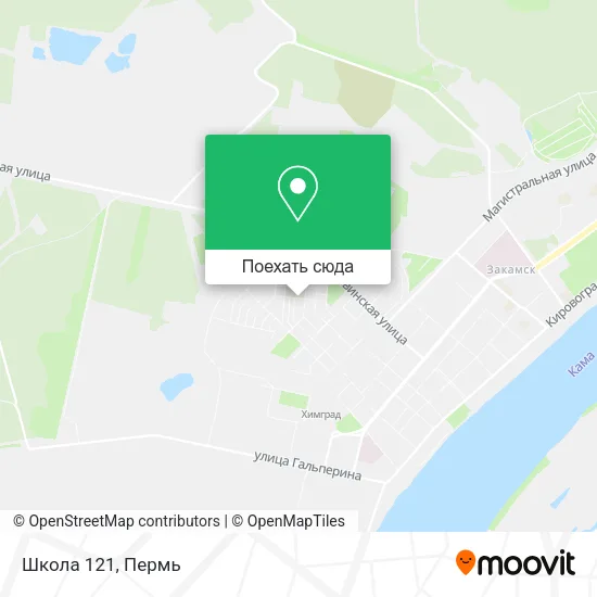Карта Школа 121