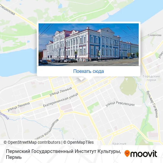 Карта Пермский Государственный Институт Культуры