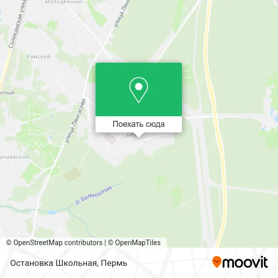 Карта Остановка Школьная