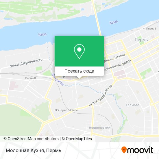 Карта Молочная Кухня