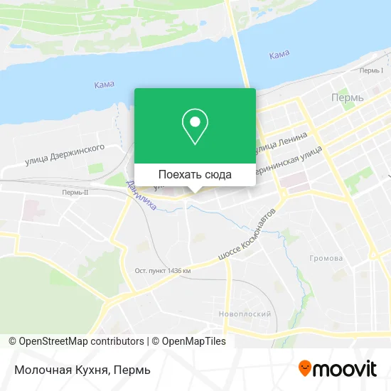 Карта Молочная Кухня