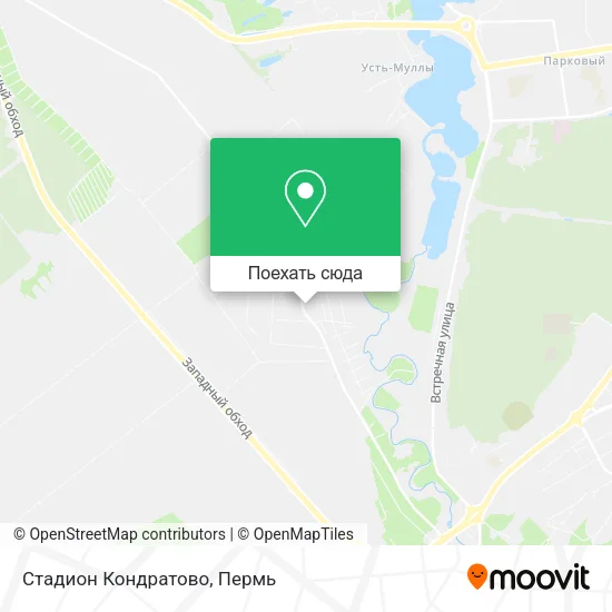 Карта Стадион Кондратово