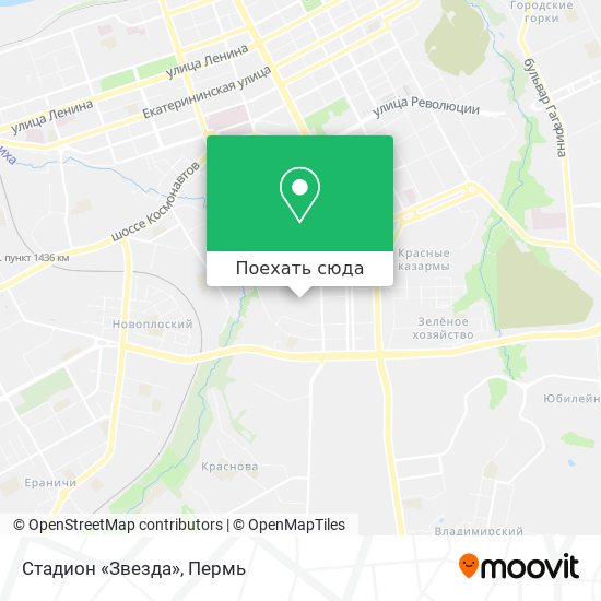 Карта Стадион «Звезда»
