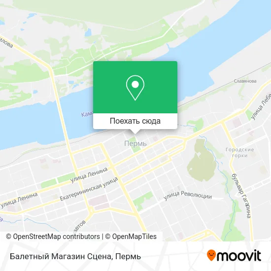 Карта Балетный Магазин Сцена