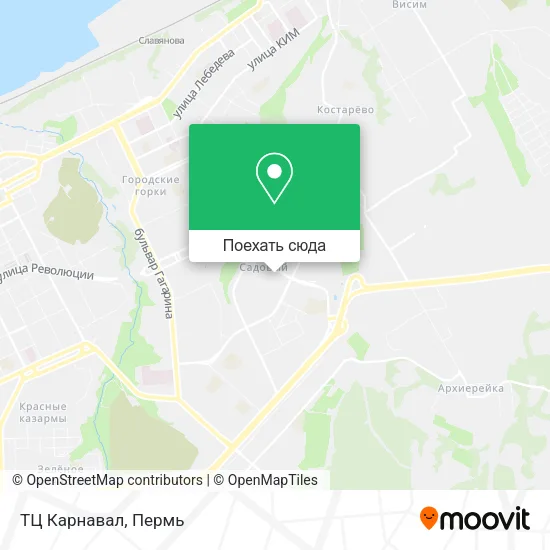 Карта ТЦ  Карнавал