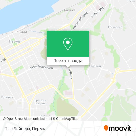 Карта ТЦ «Лайнер»