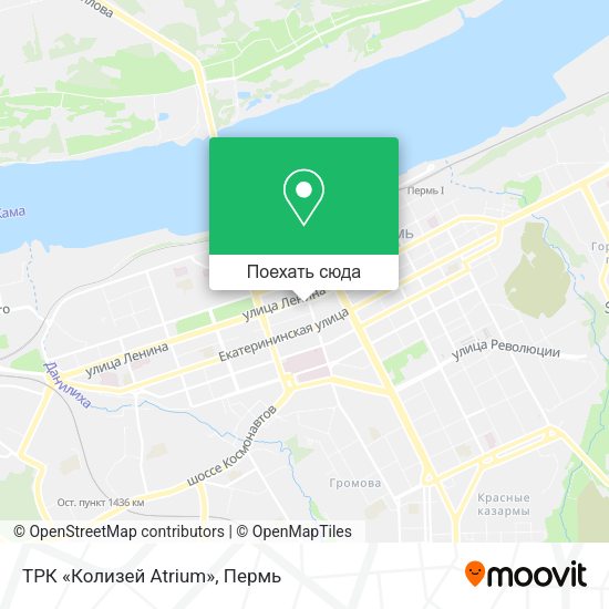 Карта ТРК «Колизей Atrium»