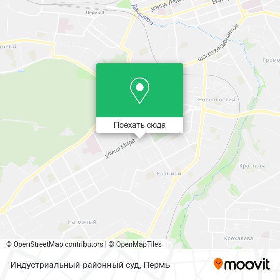 Карта Индустриальный районный суд
