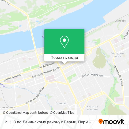 Карта ИФНС по Ленинскому району г.Перми