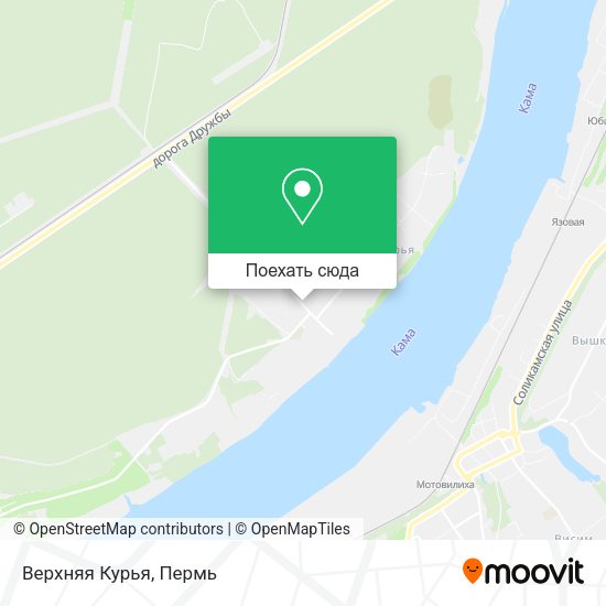 Карта Верхняя Курья