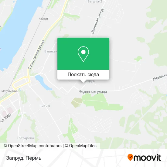 Карта Запруд