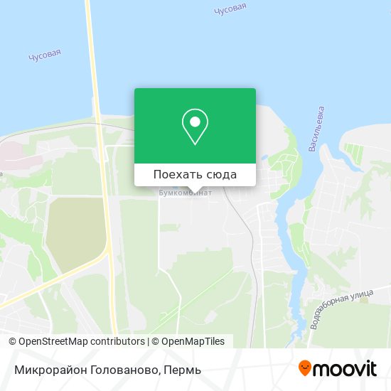 Карта Микрорайон  Голованово