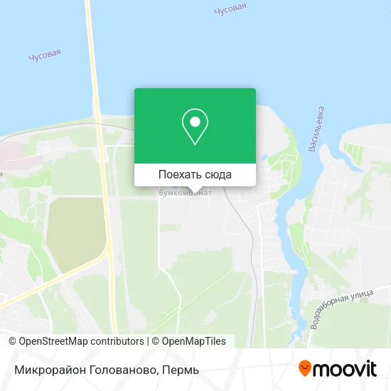 Карта Микрорайон  Голованово
