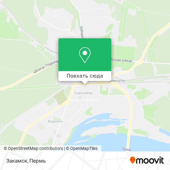Карта Закамск