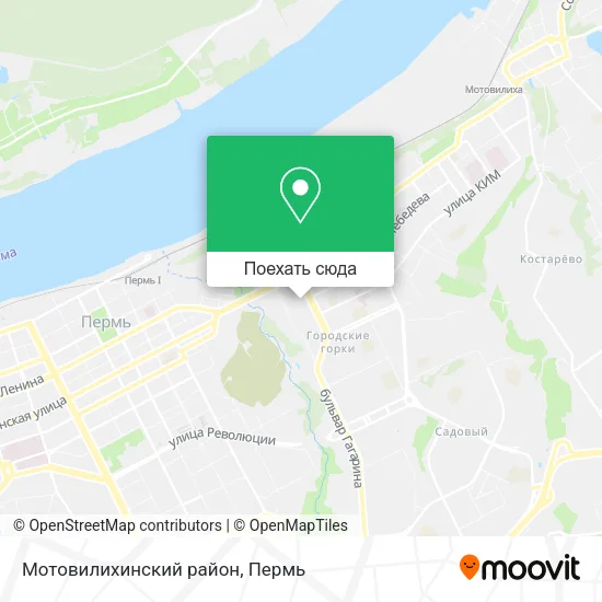 Карта Мотовилихинский район
