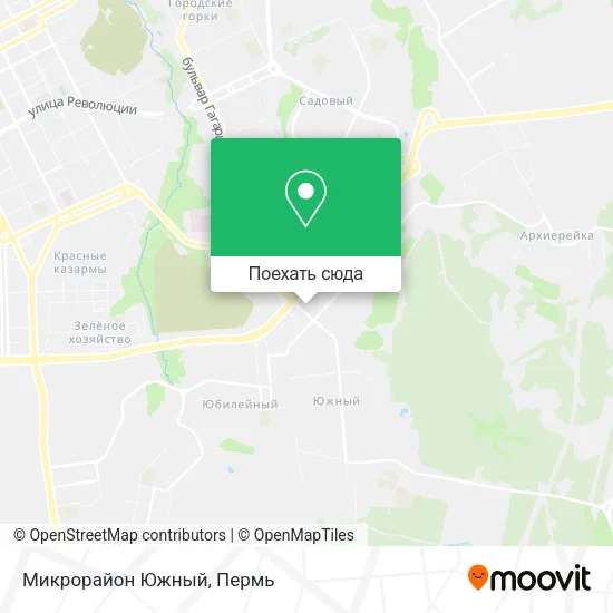 Карта Микрорайон Южный