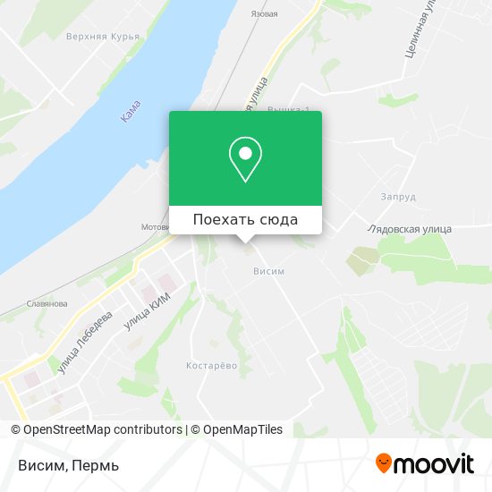 Карта Висим