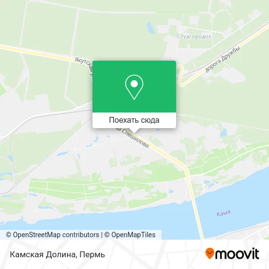 Карта Камская Долина