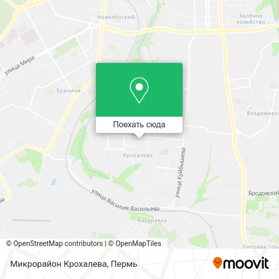 Карта Микрорайон  Крохалева