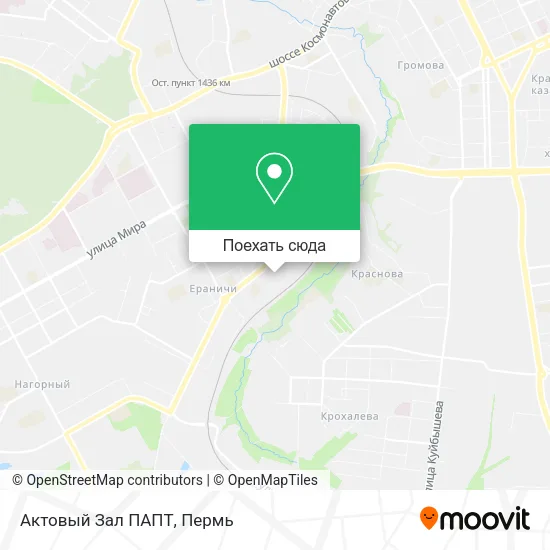Карта Актовый Зал ПАПТ