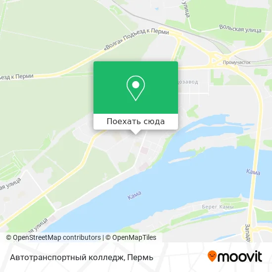 Карта Автотранспортный колледж