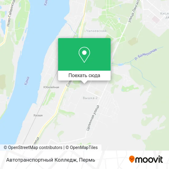 Карта Автотранспортный Колледж