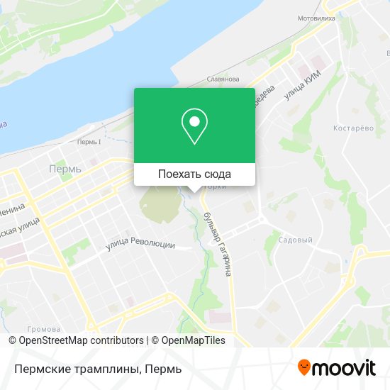 Карта Пермские трамплины