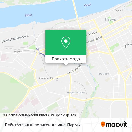 Карта Пейнтбольный полигон  Альянс