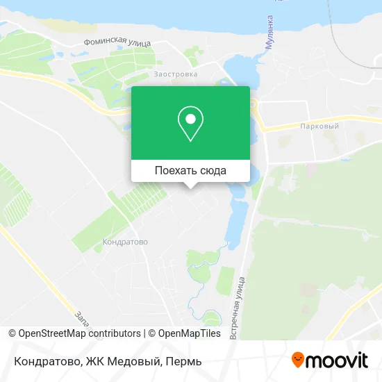 Карта Кондратово, ЖК Медовый